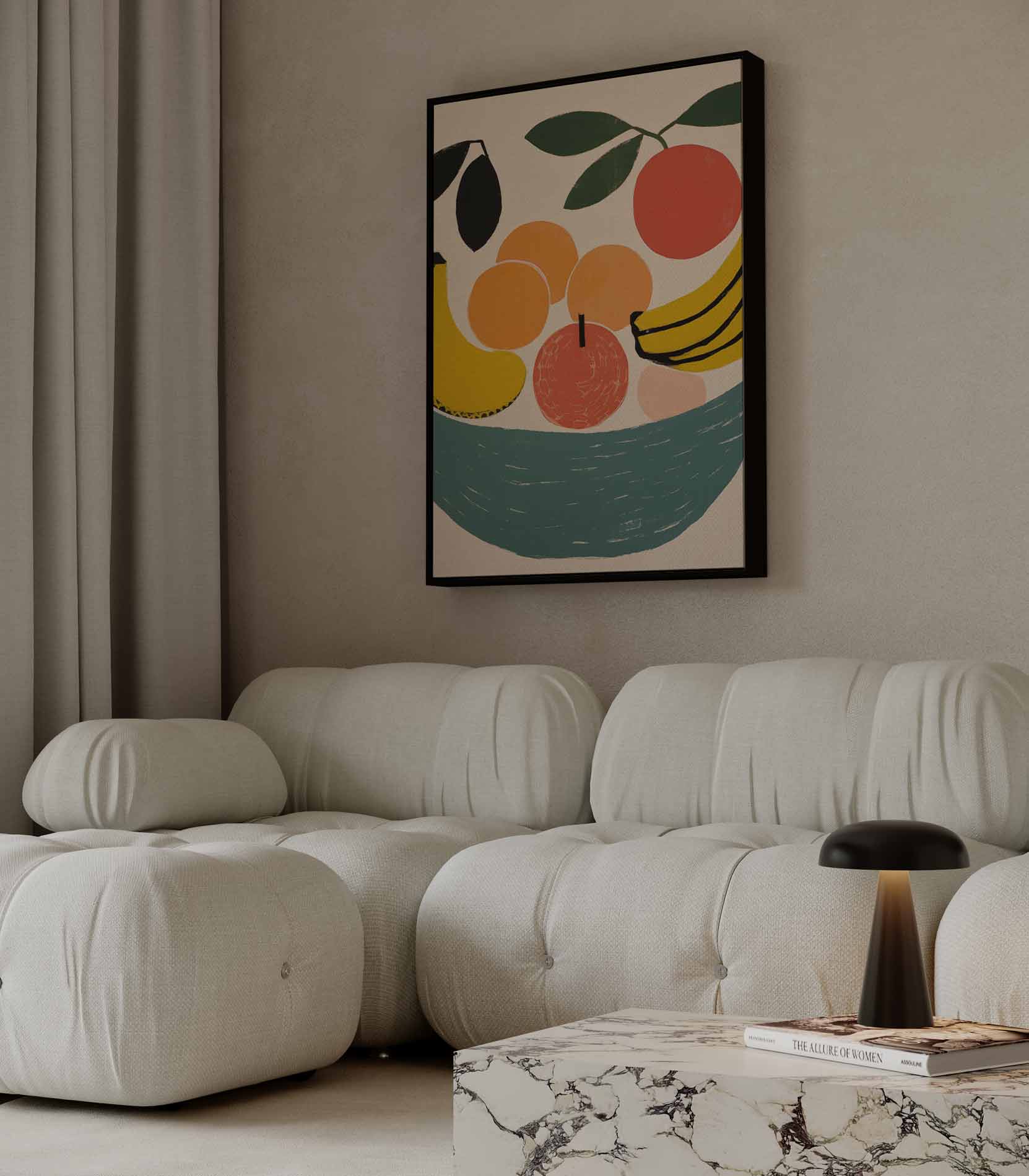 Vrolijk Fruit Kunstwerk-canvas-dibond-plexiglas-wanddecoratie-WallArtistic