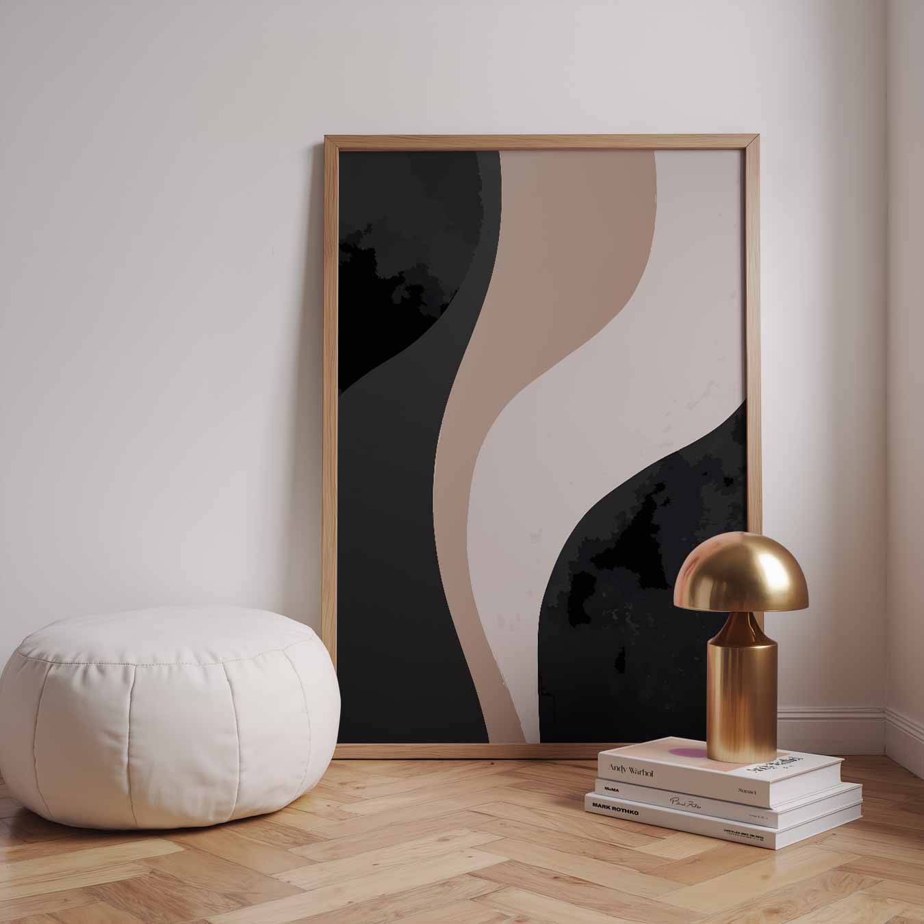 Stijlvolle Abstracte Golven Poster