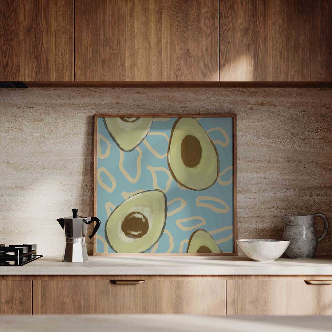 Avocado patroon Poster