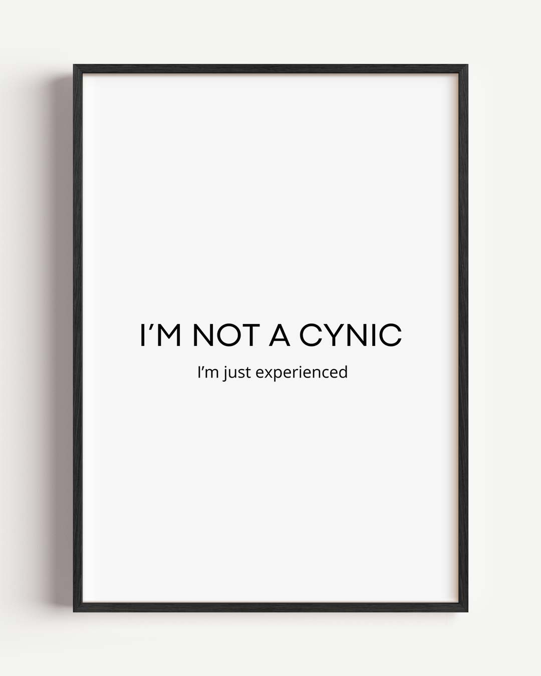Cynische Ervaring Poster