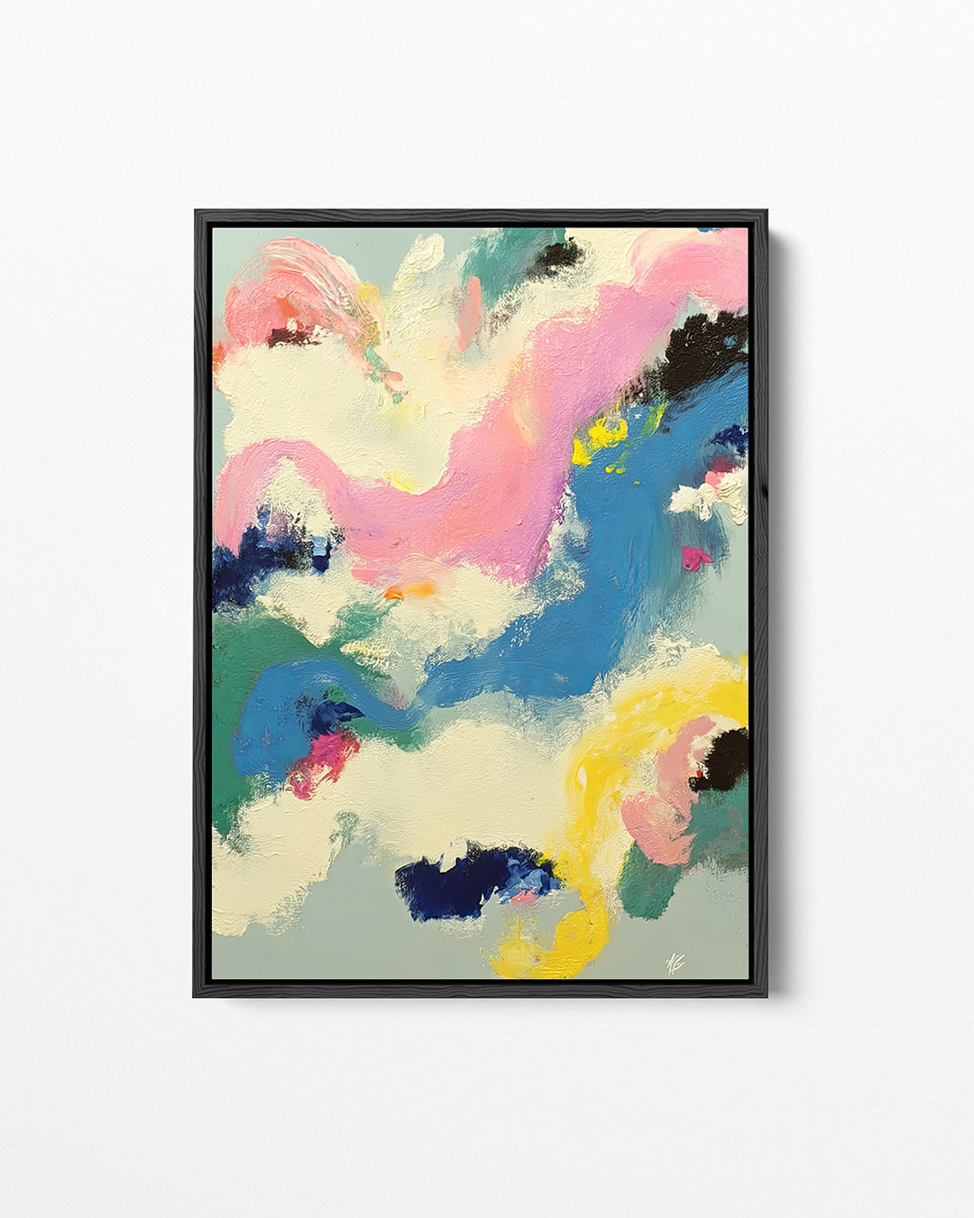 Dynamische kleurenexplosie Kunstwerk