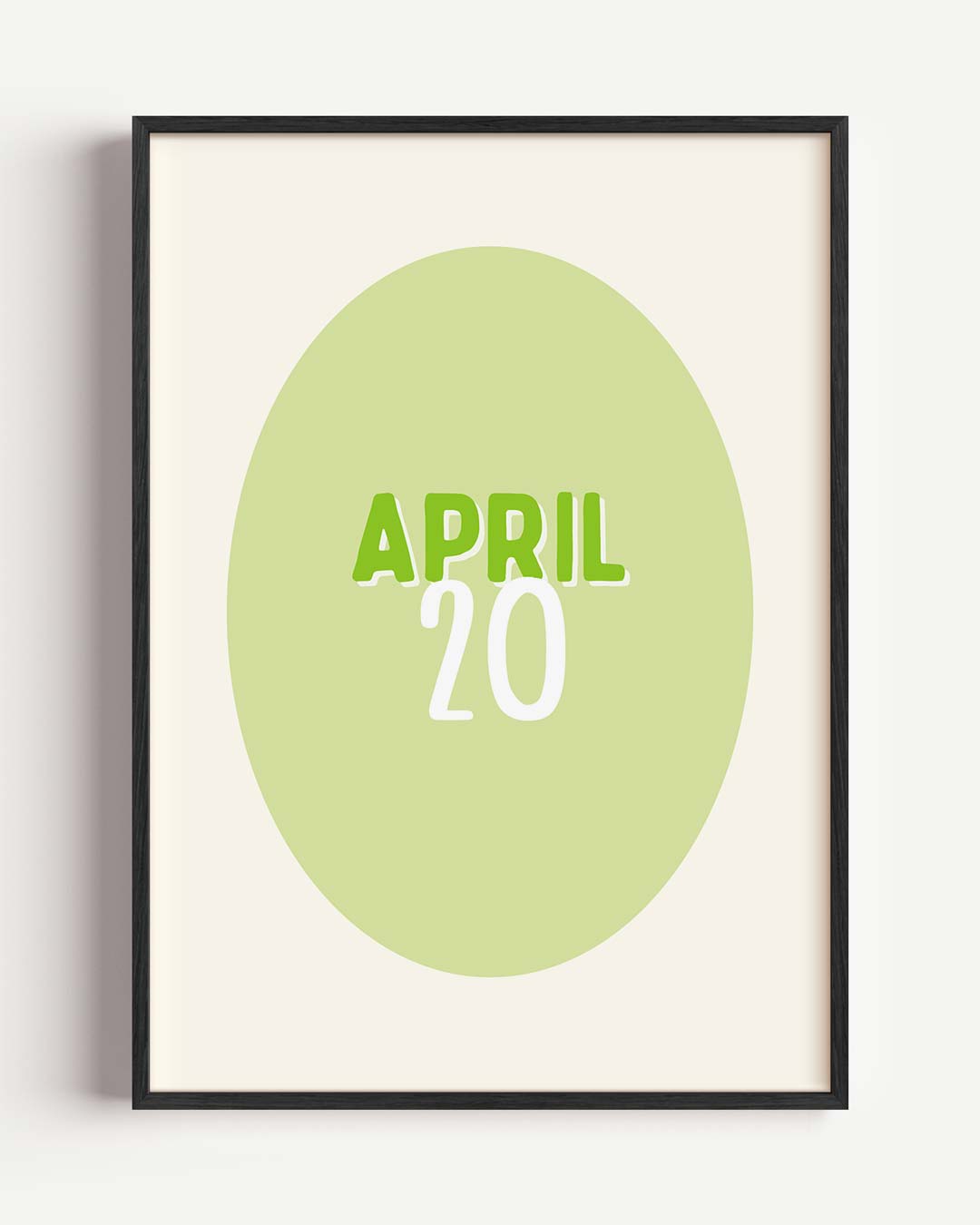 April Minimalistische Kalenderposter-WallArtistic