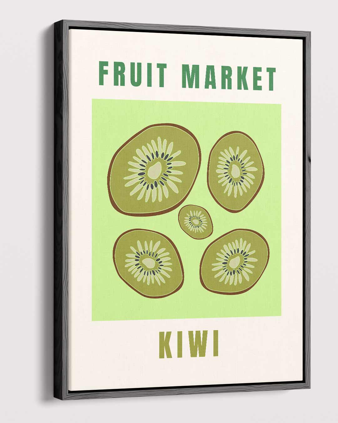 Kiwi Fruit Market Poster Kunstwerk-canvas-dibond-plexiglas-wanddecoratie-WallArtistic