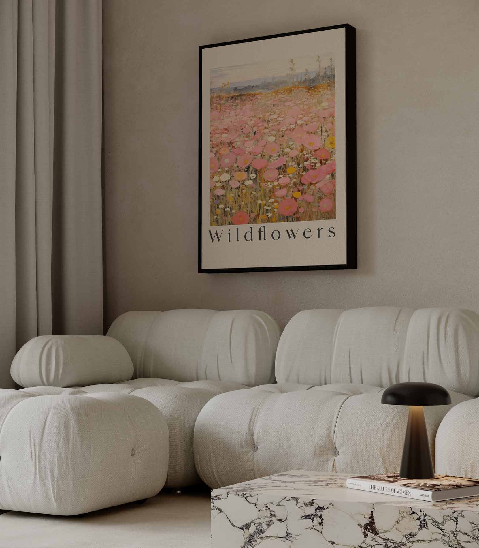 Velden vol Wilde Bloemen Kunstwerk-canvas-dibond-plexiglas-wanddecoratie-WallArtistic