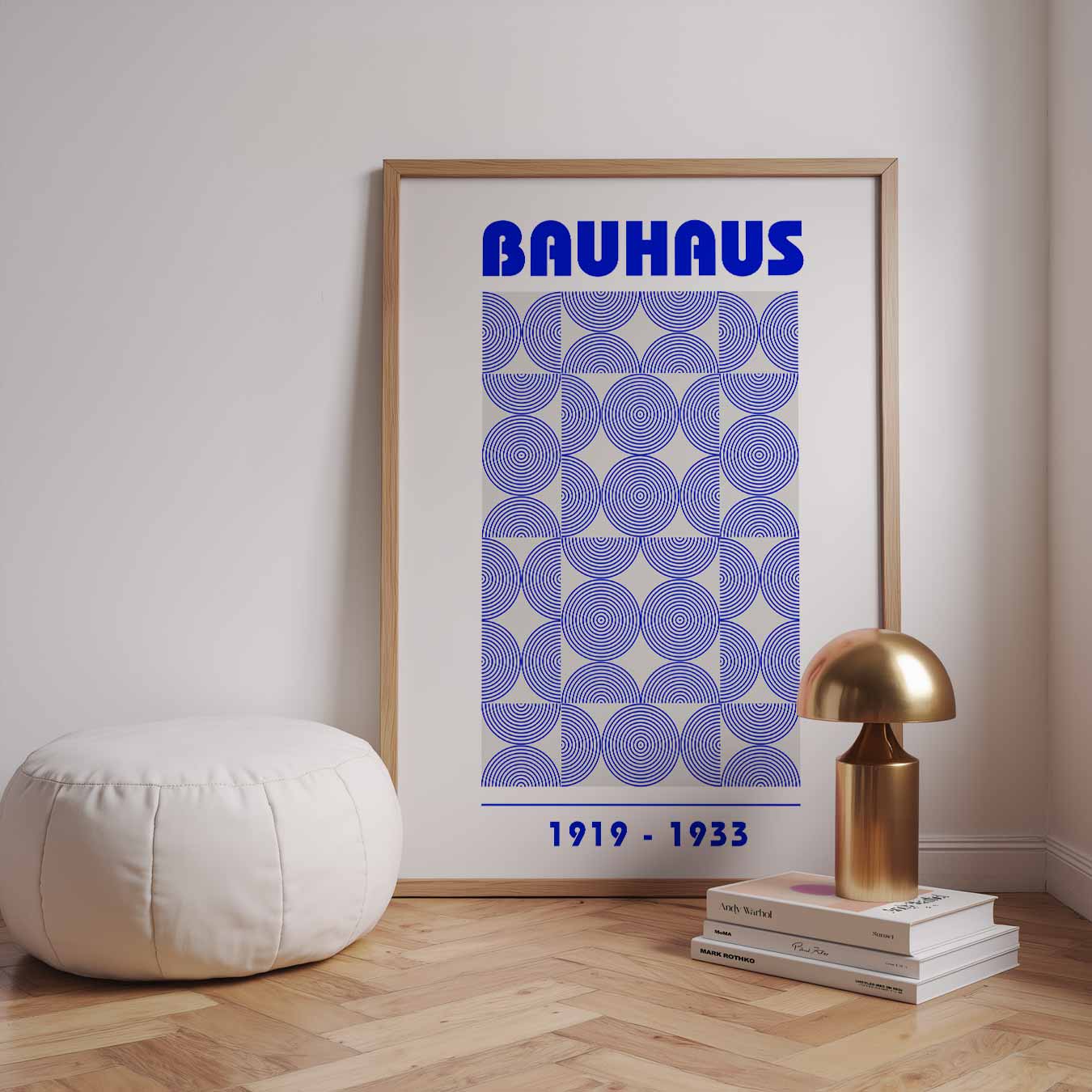 Stijlvolle Bauhaus Cirkelposter-WallArtistic