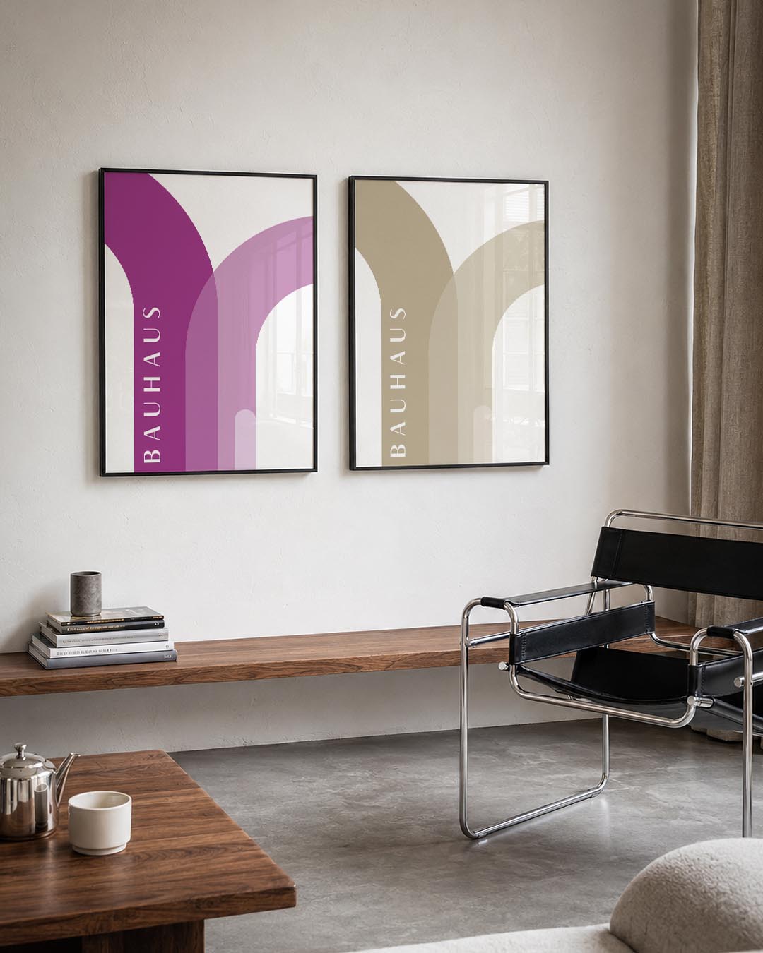 Kleurvlakken en lijnen Posterset