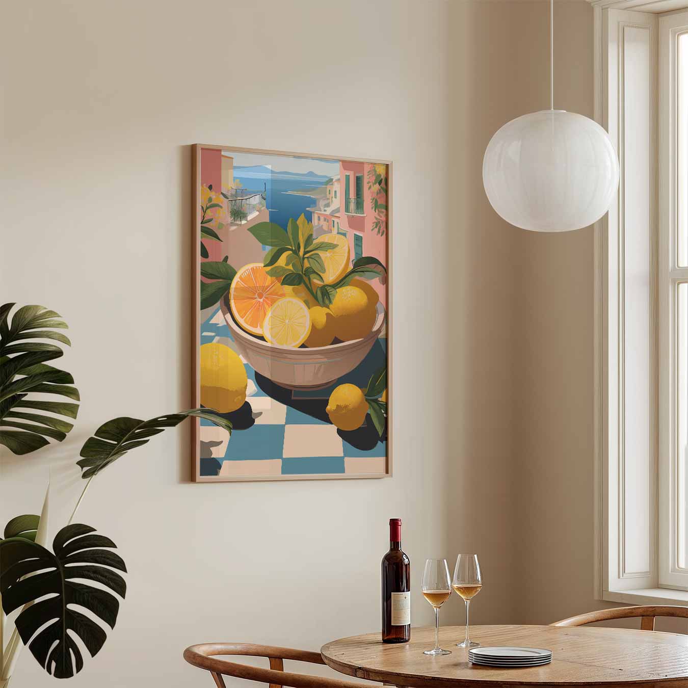 Zonnige Citrustrio Poster-WallArtistic