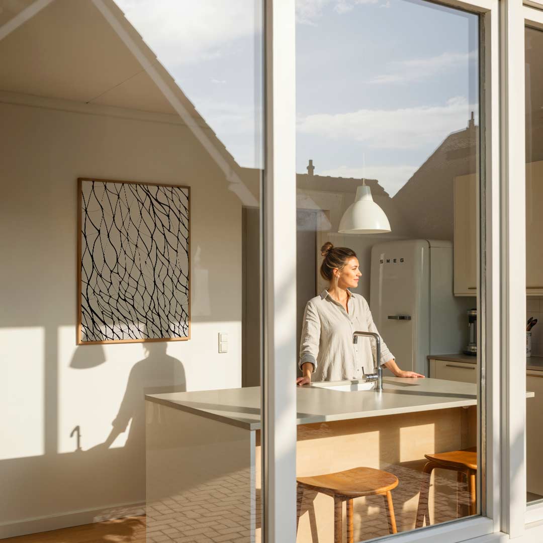 Moderne Abstracte Netwerk Poster-WallArtistic