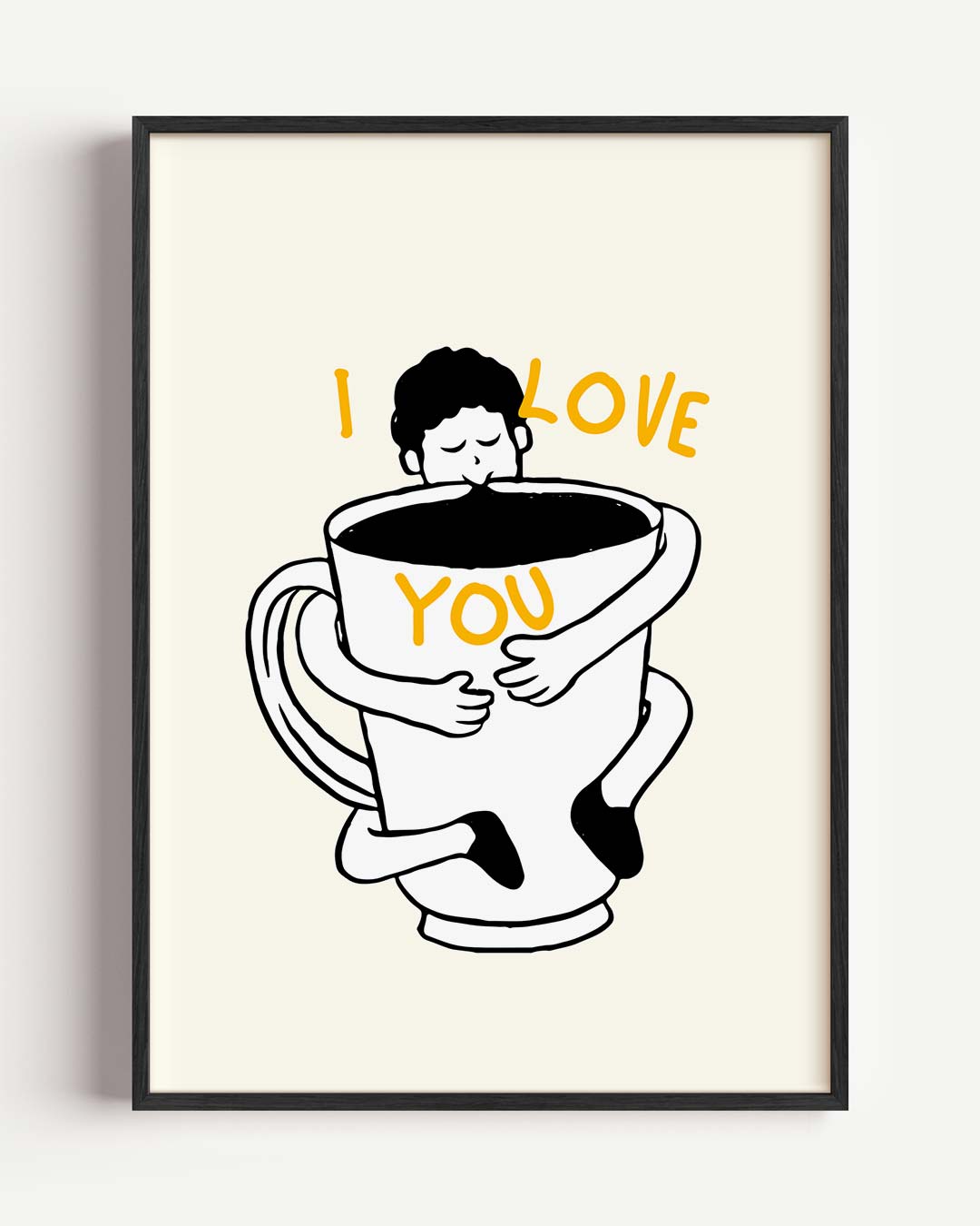 Knuffelige Koffieposter-WallArtistic