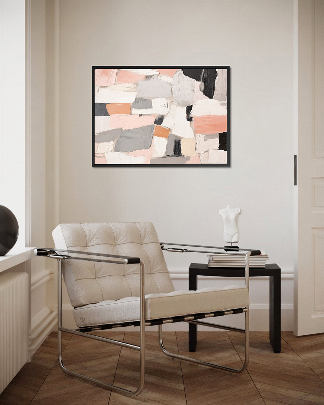 Geometrische kleurencompositie Kunstwerk