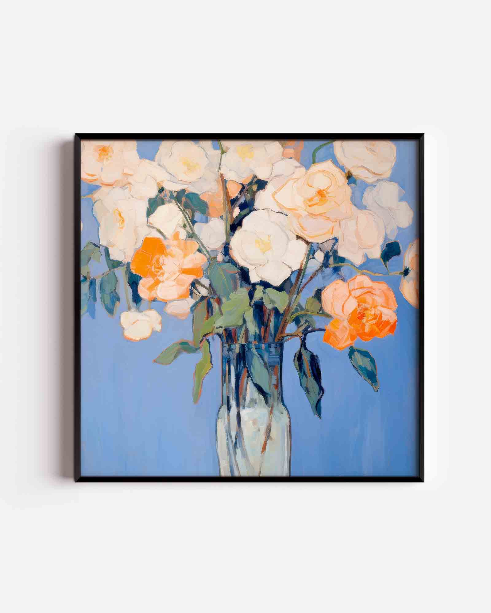 Bloemen in vaas Poster