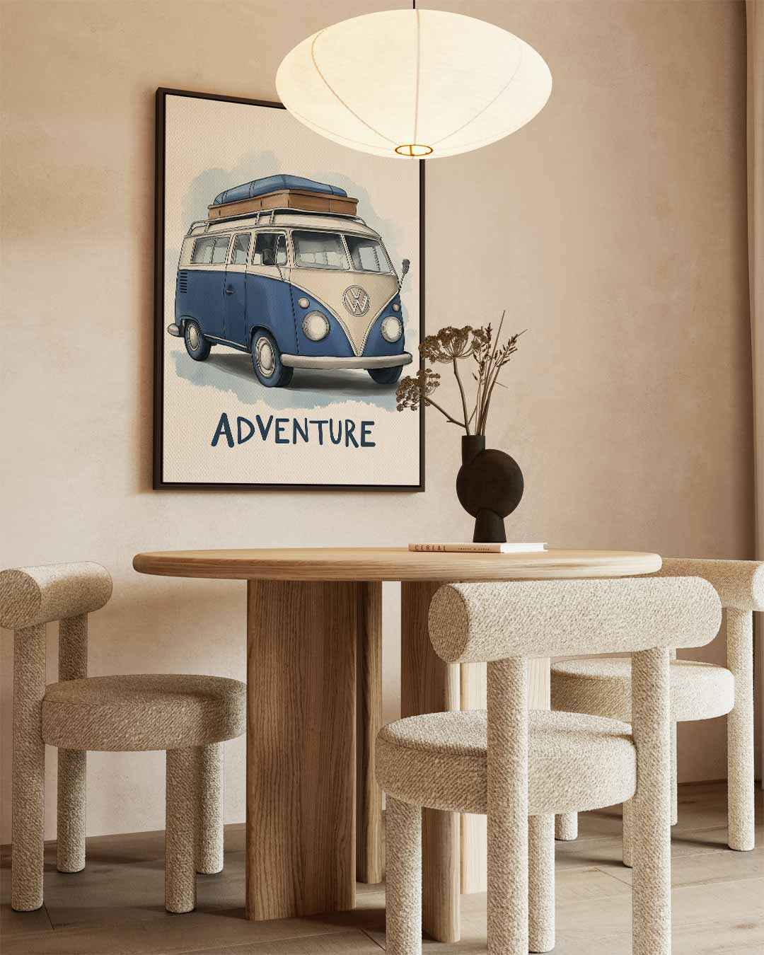 Retro Roadtrip Canvas Kunstwerk-canvas-dibond-plexiglas-wanddecoratie-WallArtistic