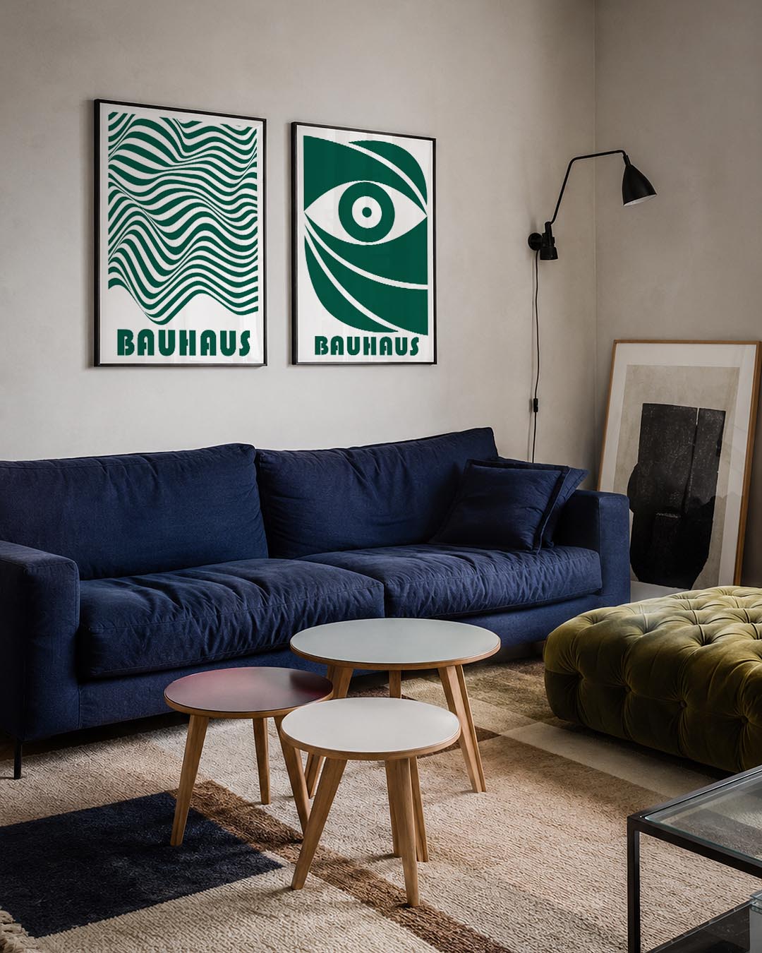 Golvend lijnenspel Posterset