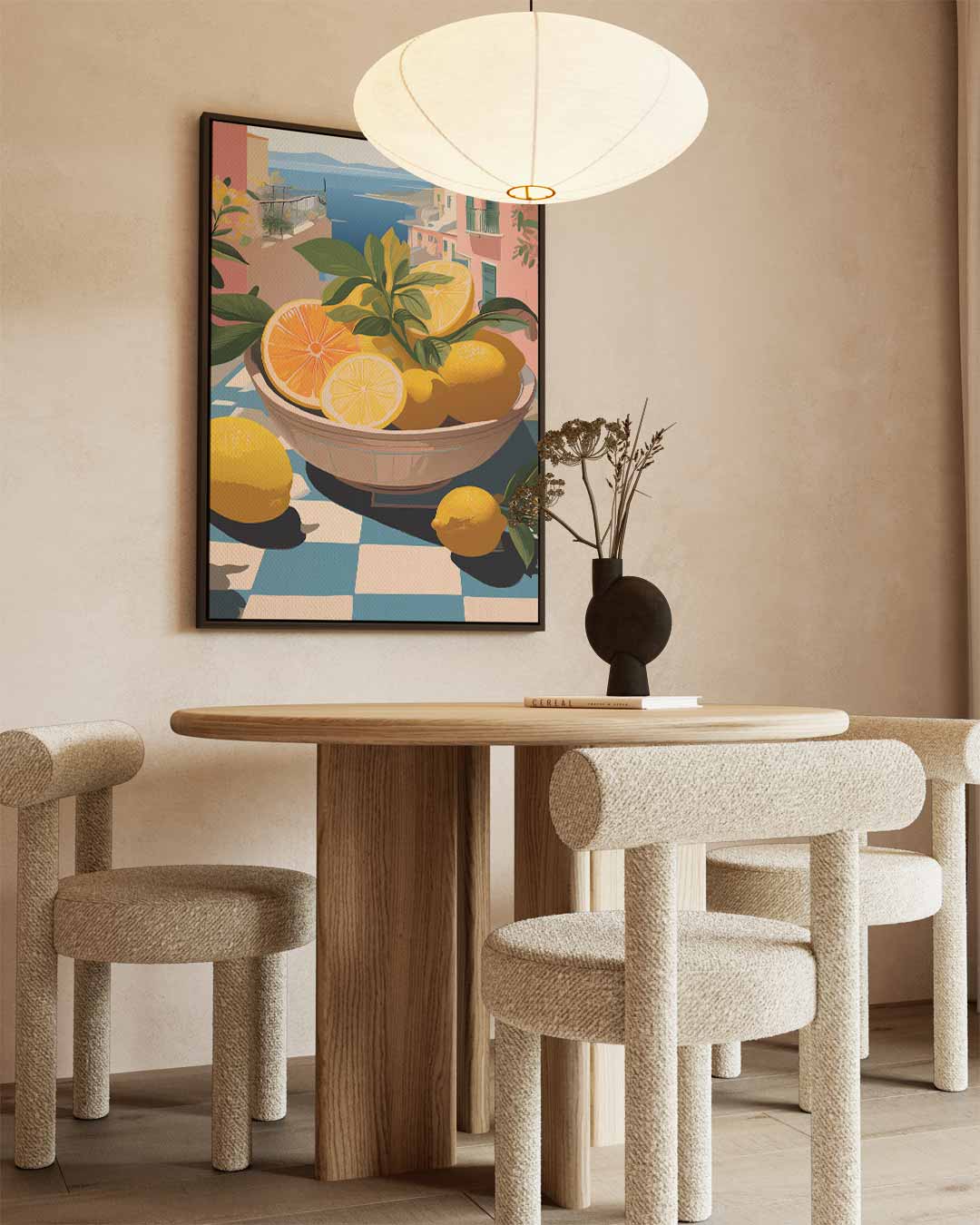 Zonnige Citrus Escapade Kunstwerk-canvas-dibond-plexiglas-wanddecoratie-WallArtistic