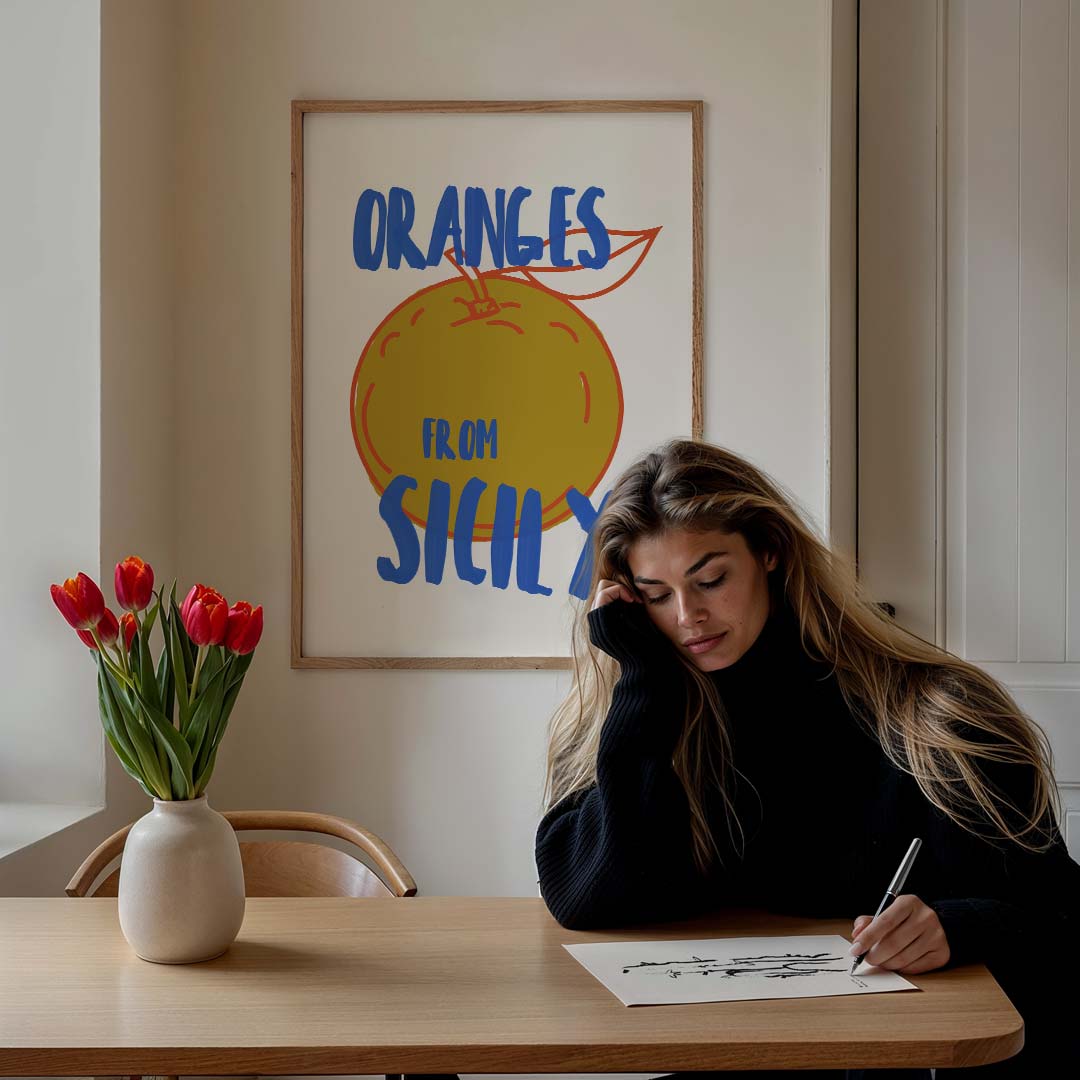 Siciliaanse Sinaasappels Poster-WallArtistic