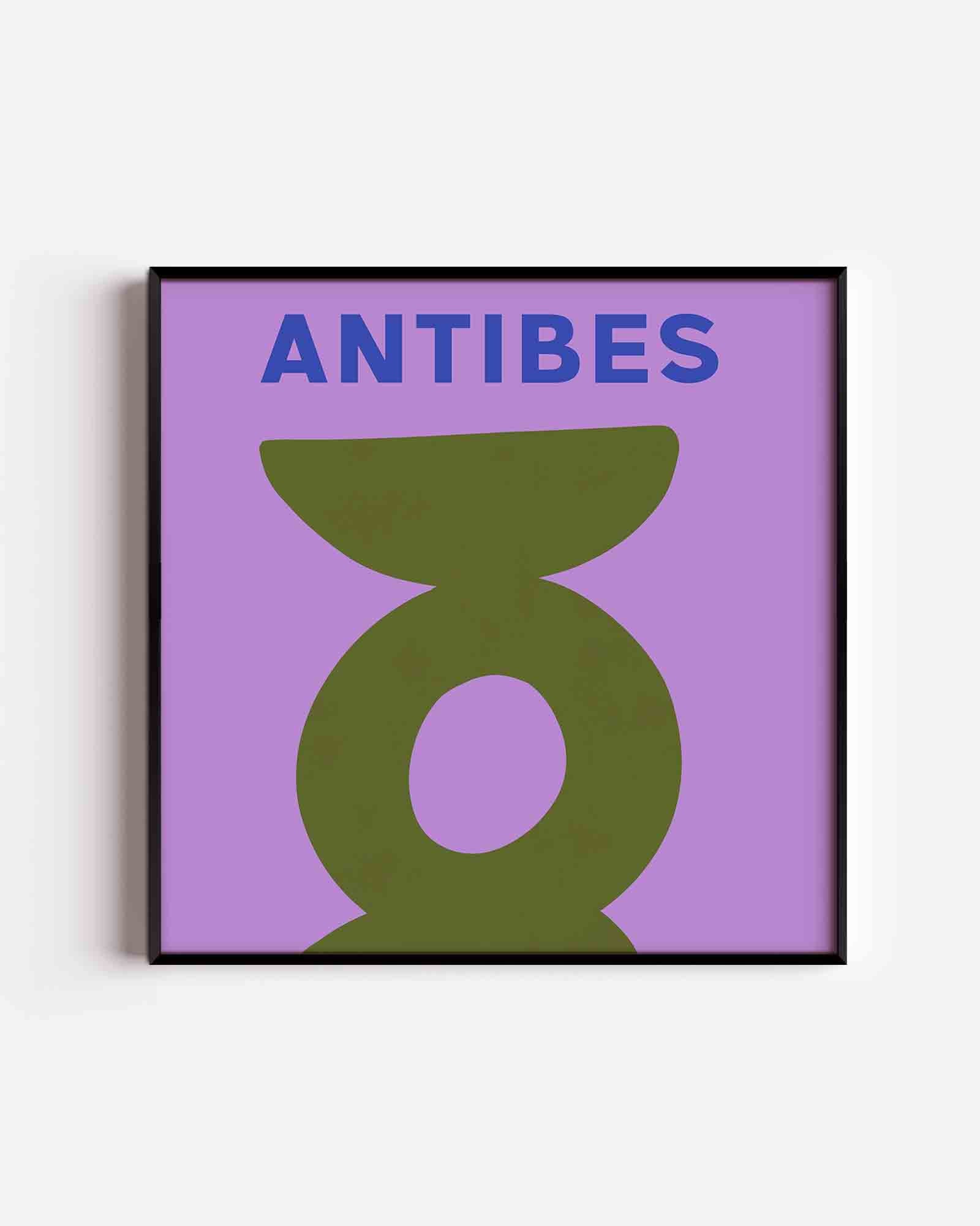 Antibes abstracte vormen Poster