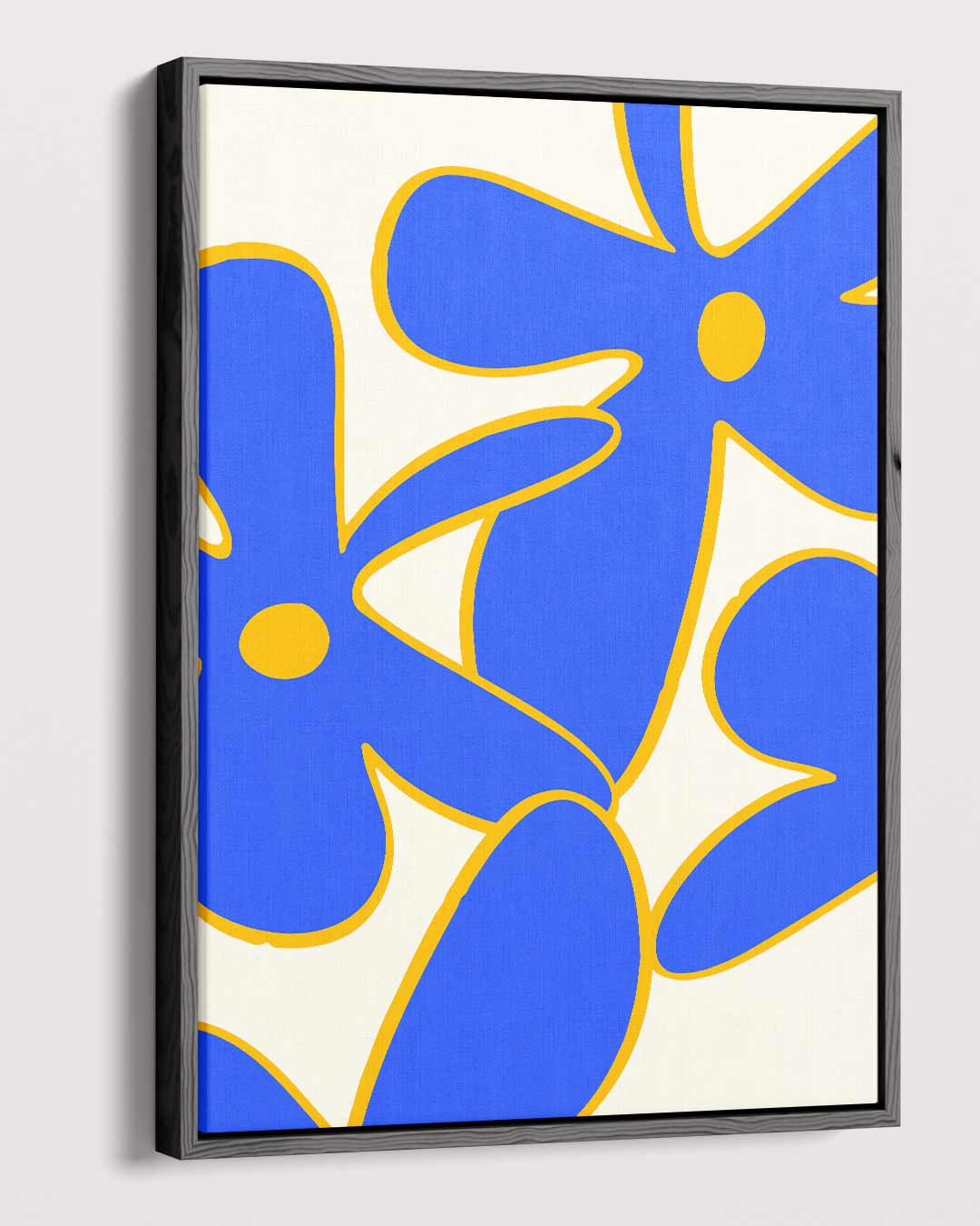 Bloemenpracht in Blauw Kunstwerk-canvas-dibond-plexiglas-wanddecoratie-WallArtistic