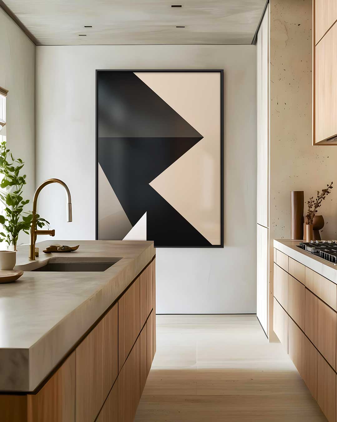 Moderne Schaduwspelen Kunstwerk-canvas-dibond-plexiglas-wanddecoratie-WallArtistic