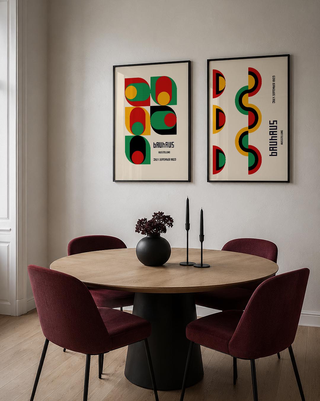 Kleurrijke vormen Posterset