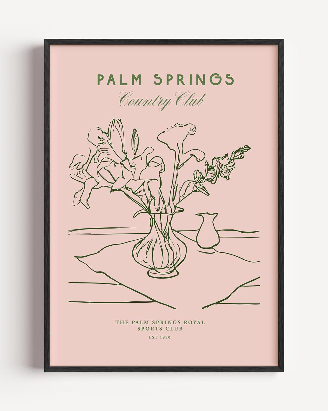 Palm Springs Botanische Kunstposter-WallArtistic