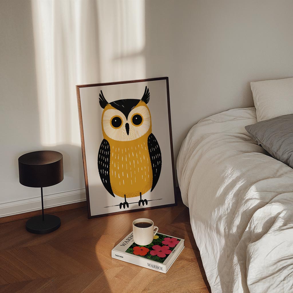 Schattige Uilenposter voor Thuis Poster
