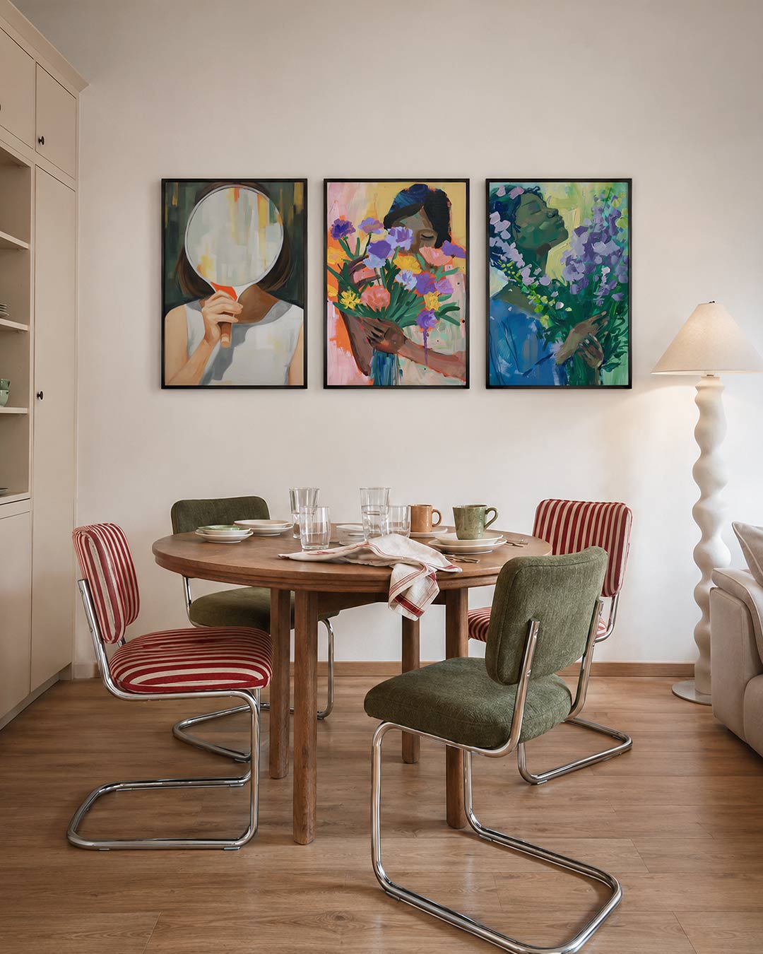Spiegelbeeld en kleur Posterset