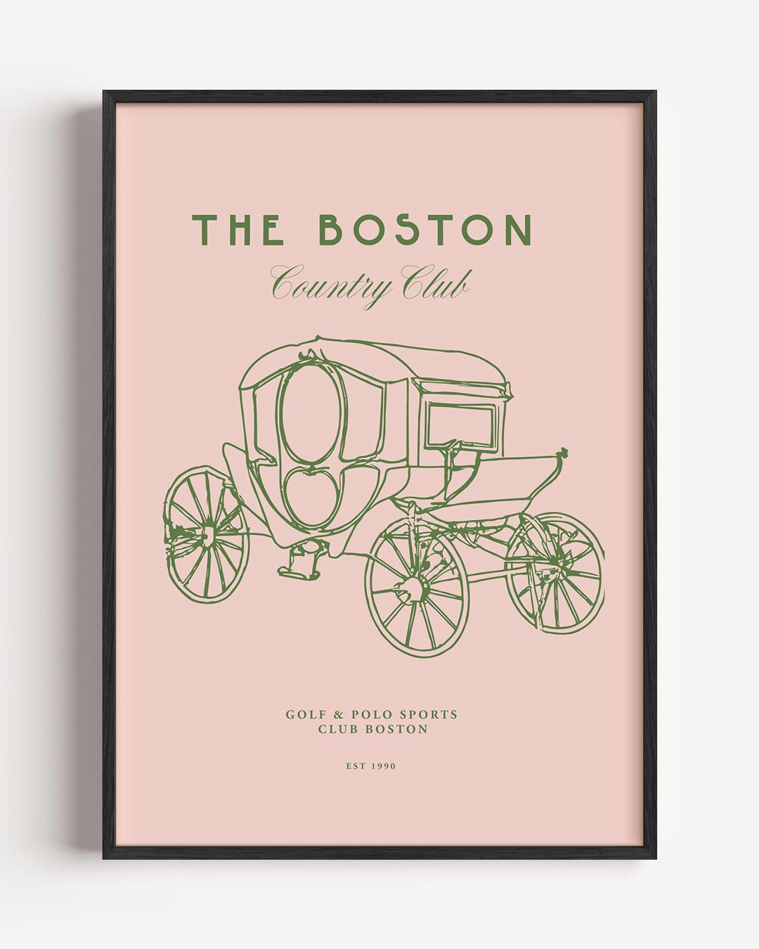 Boston Country Club Vintage Poster-WallArtistic