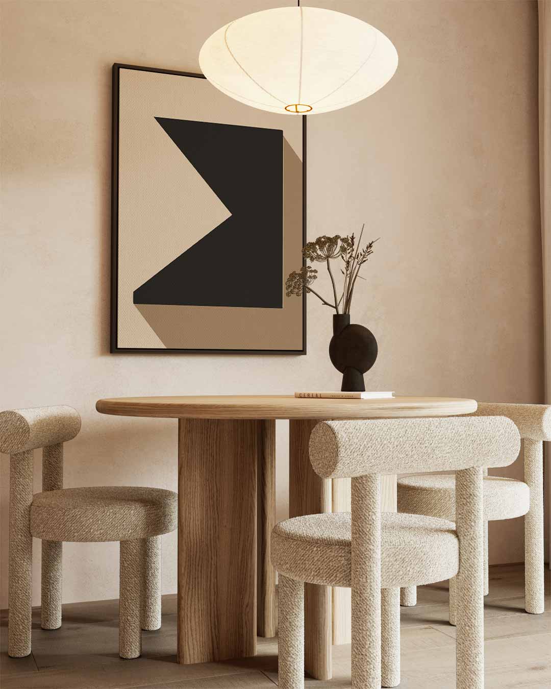 Geometrische Schaduw Kunstwerk-canvas-dibond-plexiglas-wanddecoratie-WallArtistic
