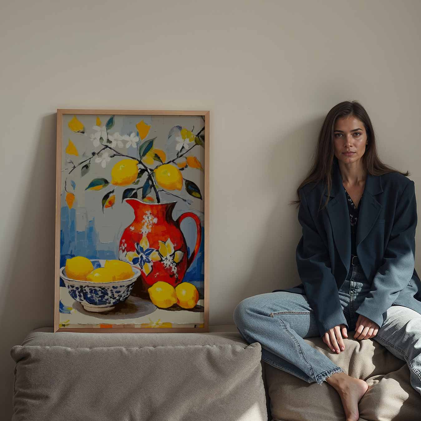 Sprankelende Citroen Stilleven Poster-WallArtistic