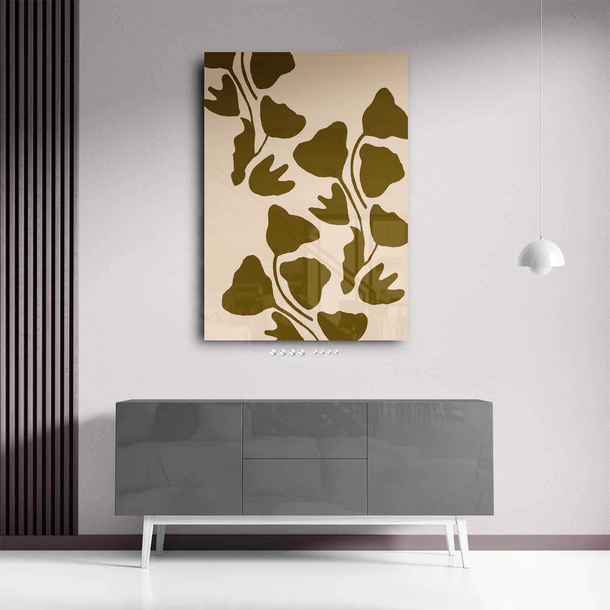 Vrolijk Botanisch Wandkleed Kunstwerk-canvas-dibond-plexiglas-wanddecoratie-WallArtistic