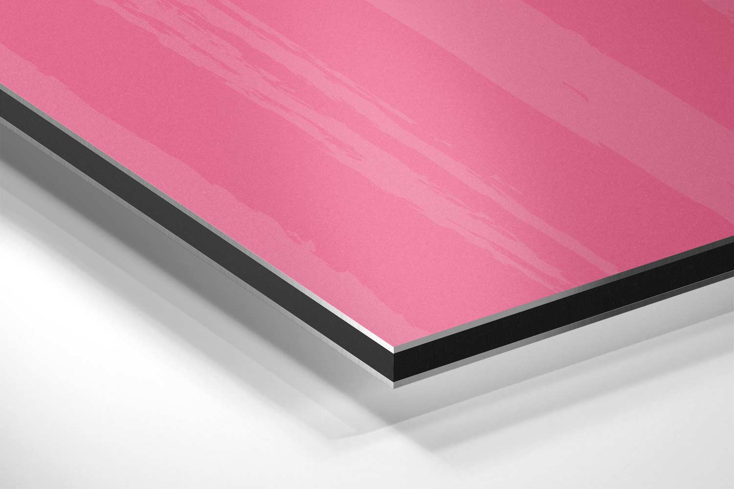 Vrolijk Gebakken Ei op Roze Achtergrond Kunstwerk-canvas-dibond-plexiglas-wanddecoratie-WallArtistic