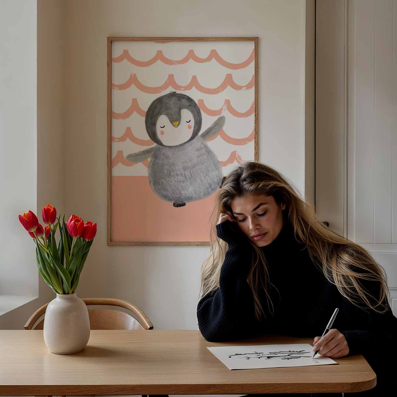 Schattige Pinguïn Kinderkamerposter