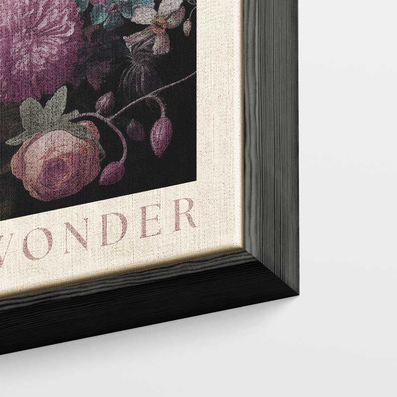 Bloemenpracht Woordenprint Kunstwerk-canvas-dibond-plexiglas-wanddecoratie-WallArtistic
