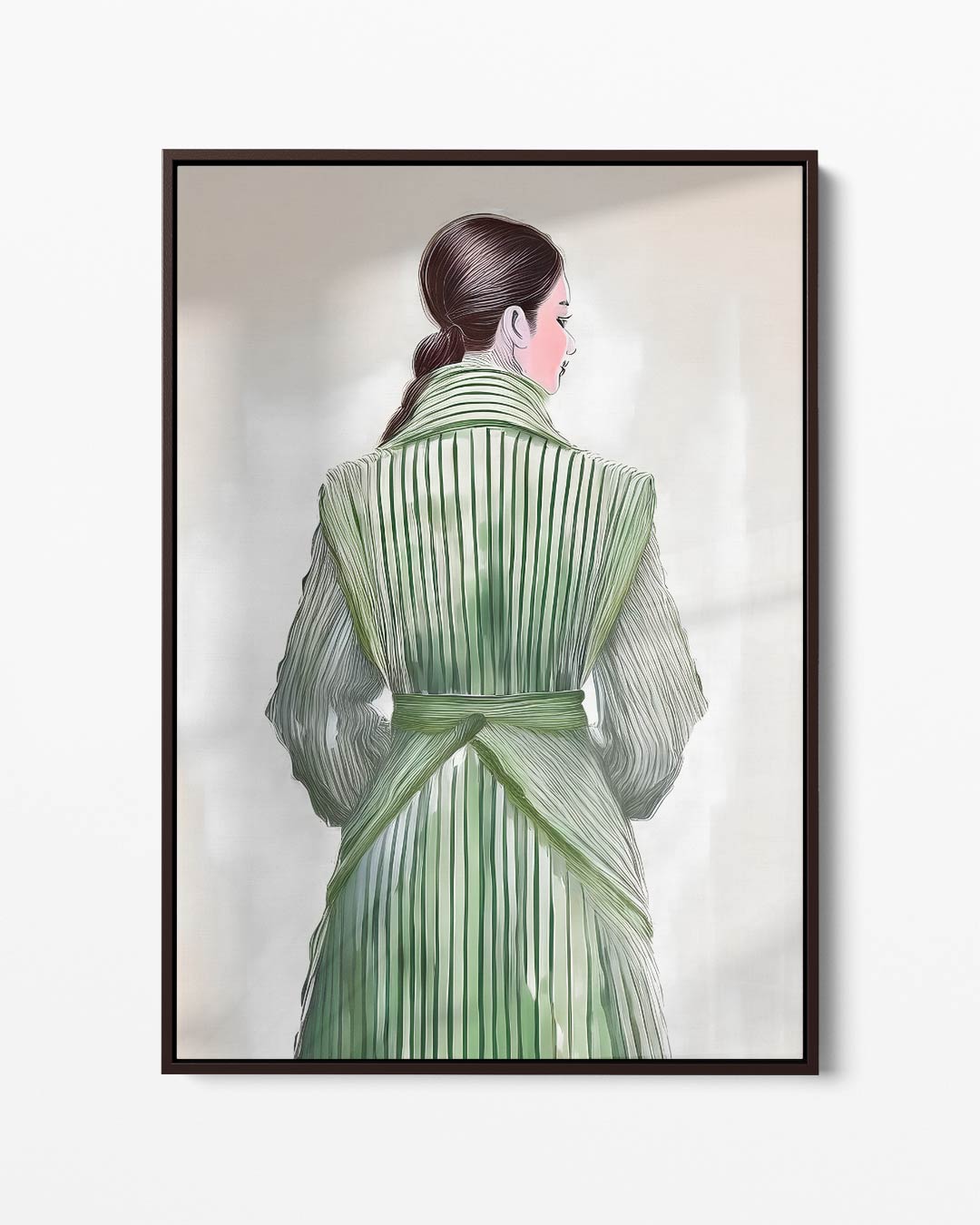 Elegant in Groen Kunstwerk-canvas-dibond-plexiglas-wanddecoratie-WallArtistic