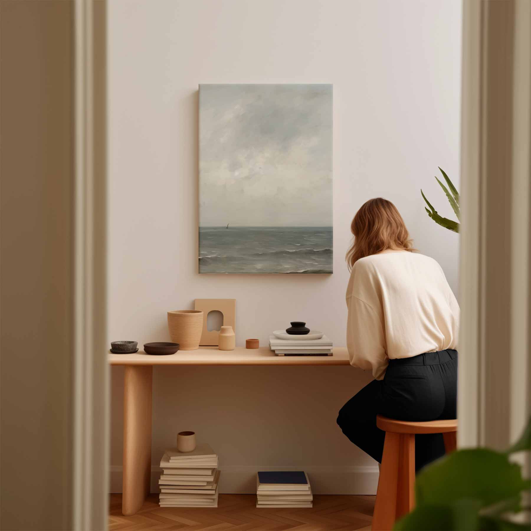 Rustig Zeegezicht Kunstwerk-canvas-dibond-plexiglas-wanddecoratie-WallArtistic