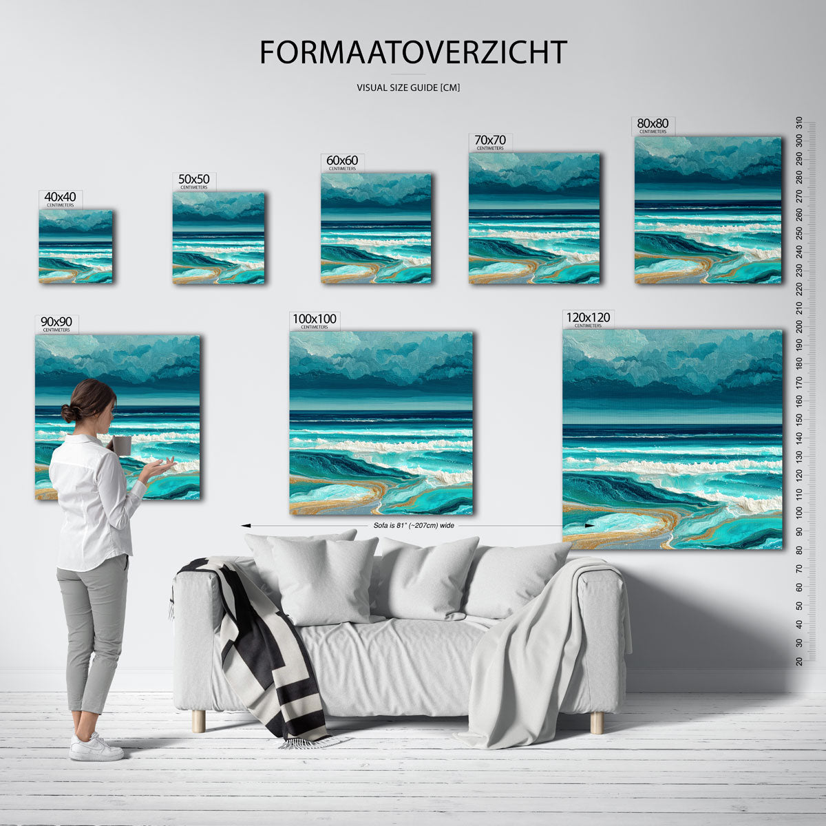 Golvende zee Poster