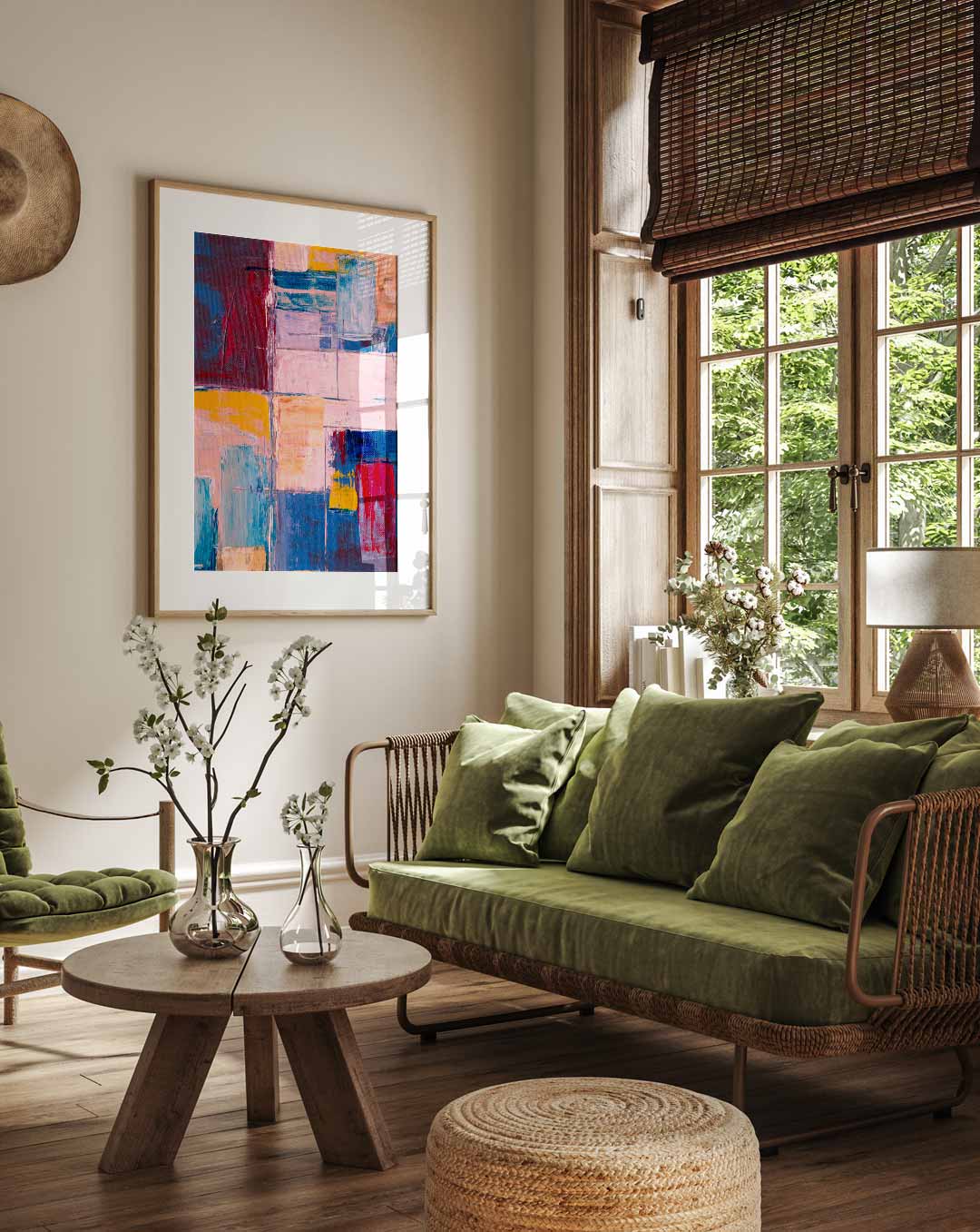 Abstract Kleurencompositie Poster-WallArtistic