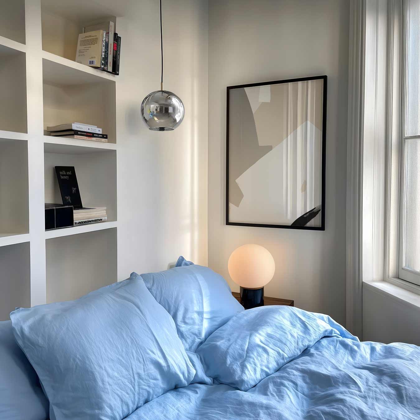 Beige Abstracte Kunstposter-WallArtistic