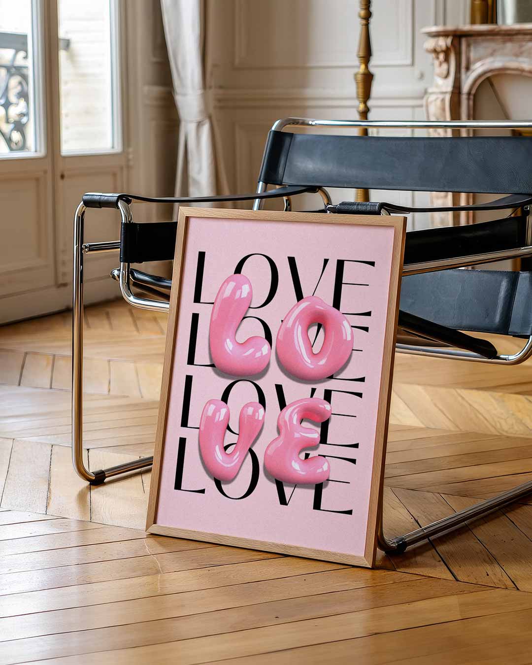 Love in Bubblegum Style Poster