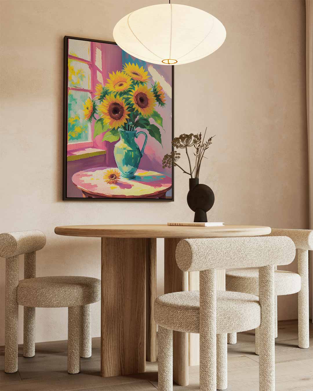 Stralende Zonnebloemen Kunstwerk-canvas-dibond-plexiglas-wanddecoratie-WallArtistic