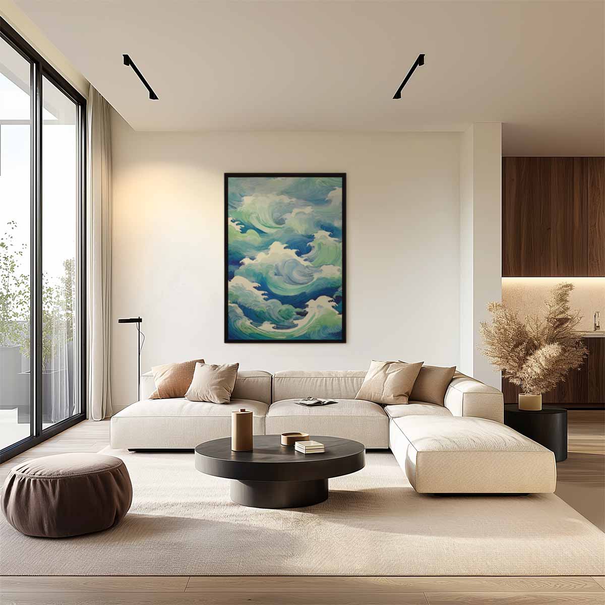 De Dans van de Oceaan Kunstwerk-canvas-dibond-plexiglas-wanddecoratie-WallArtistic