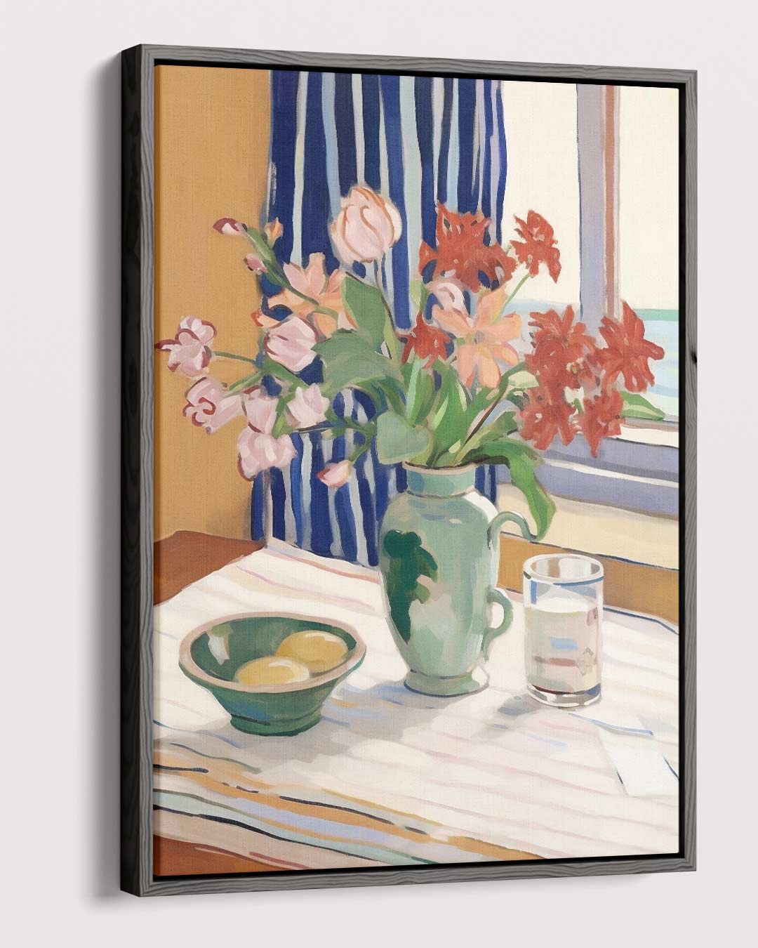 Tijdloze Bloemsymfonie Kunstwerk-canvas-dibond-plexiglas-wanddecoratie-WallArtistic