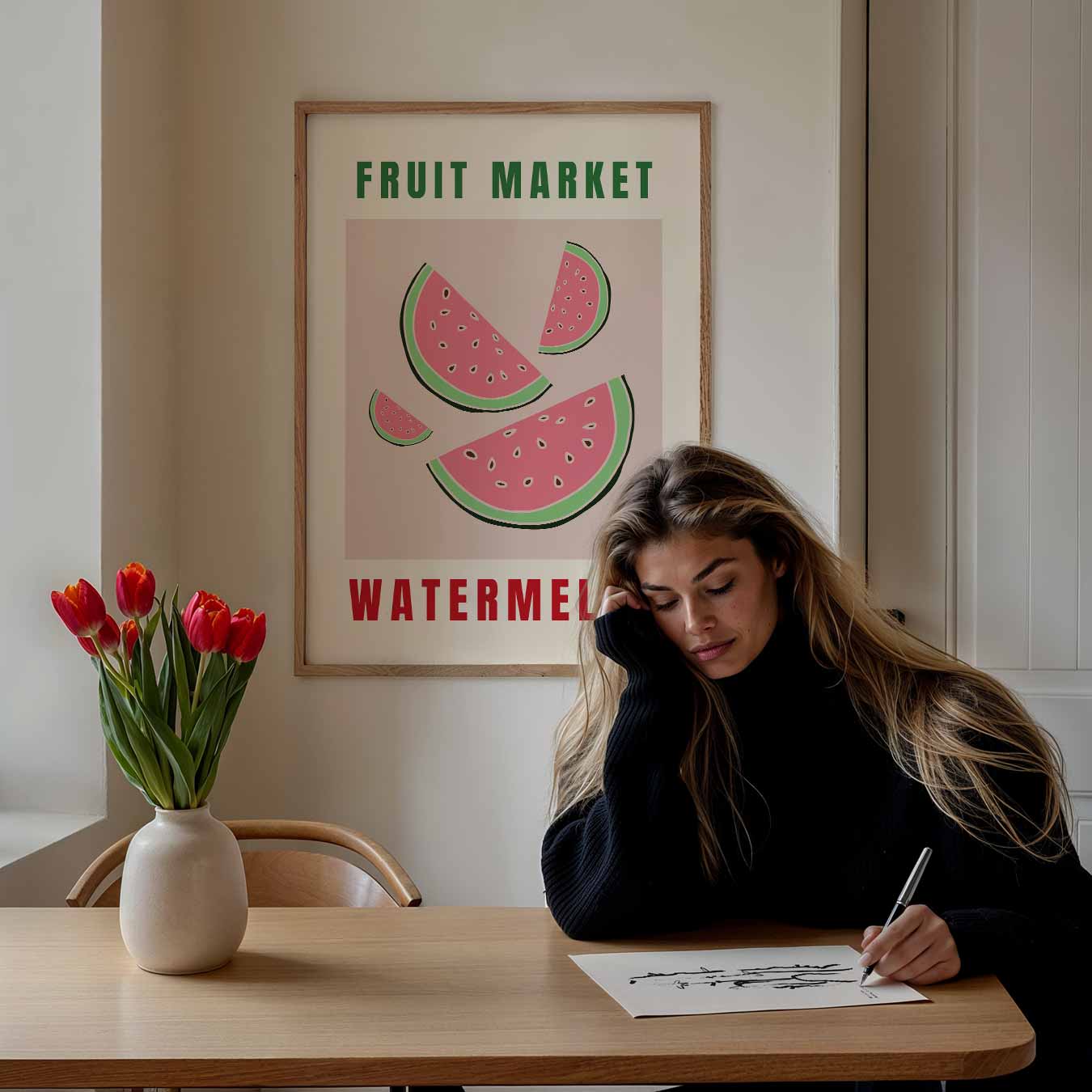 Verfrissende Watermeloen Poster