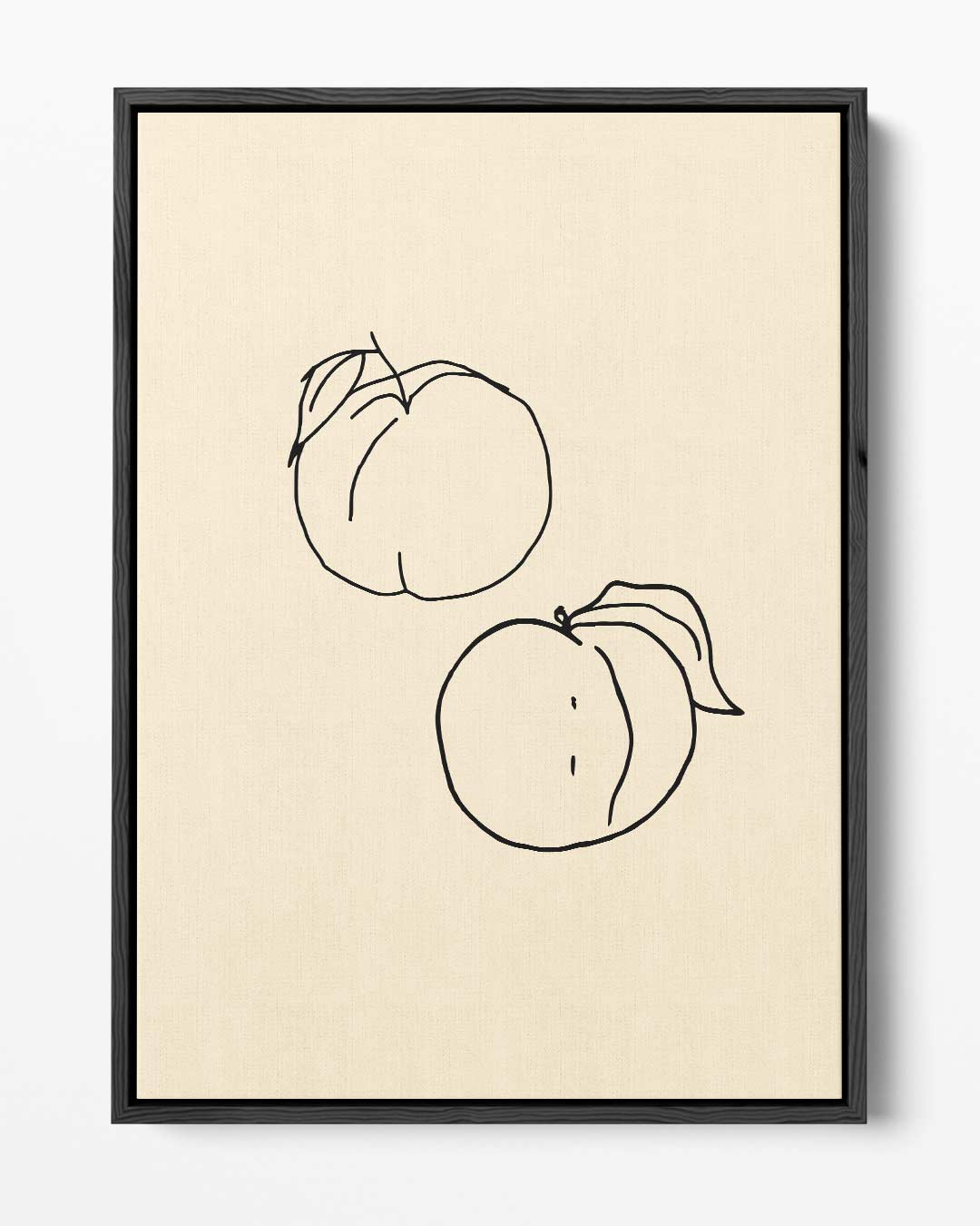 Lijndansende Perziken Kunstwerk-canvas-dibond-plexiglas-wanddecoratie-WallArtistic