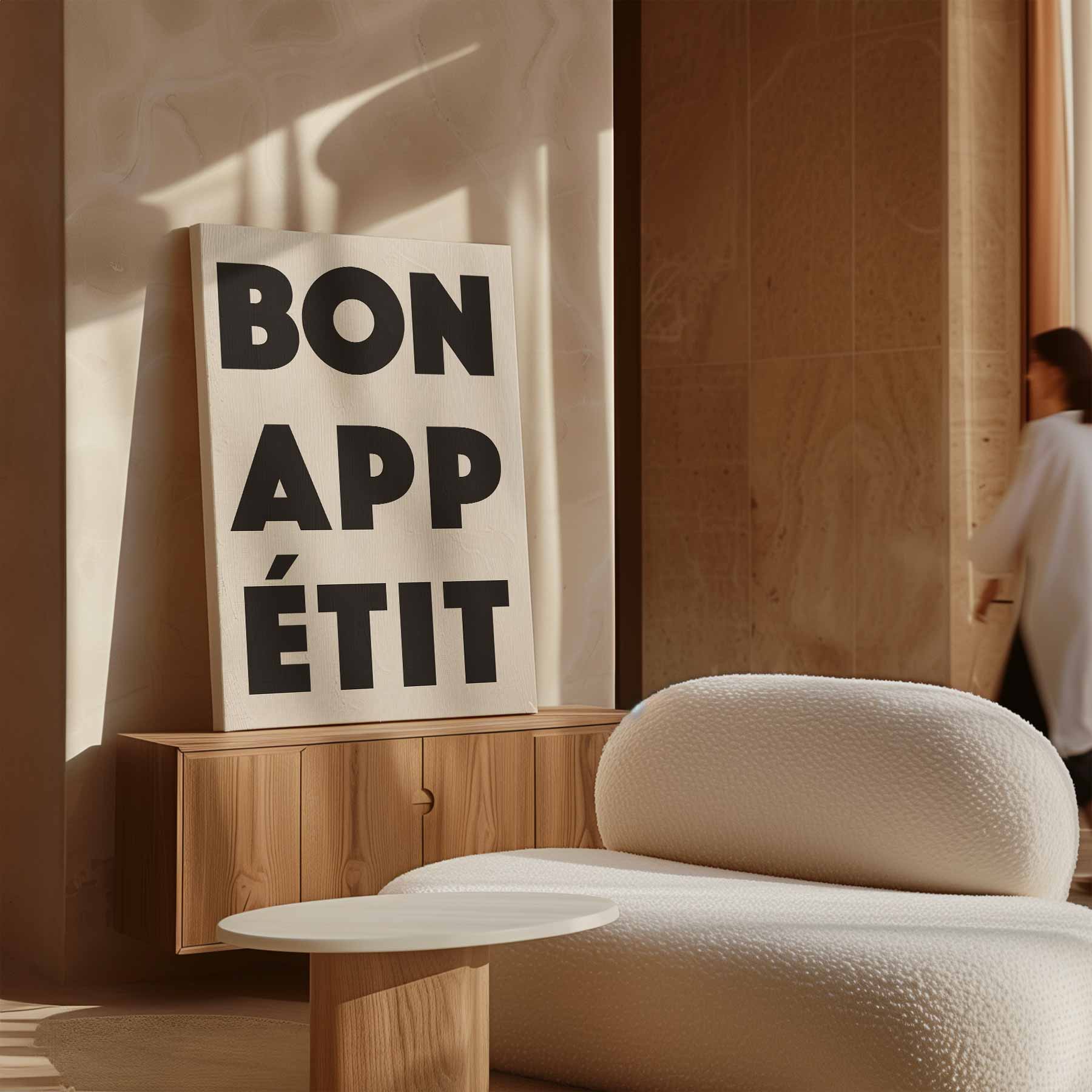 Bon Appétit Typografie Poster