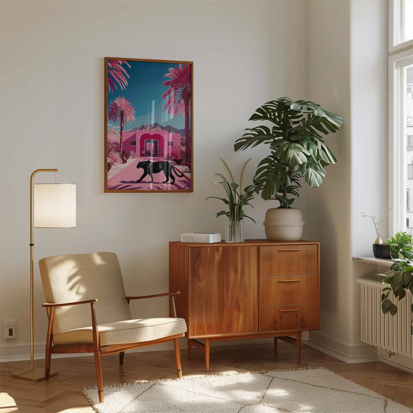 Stralende Roze Panter Poster