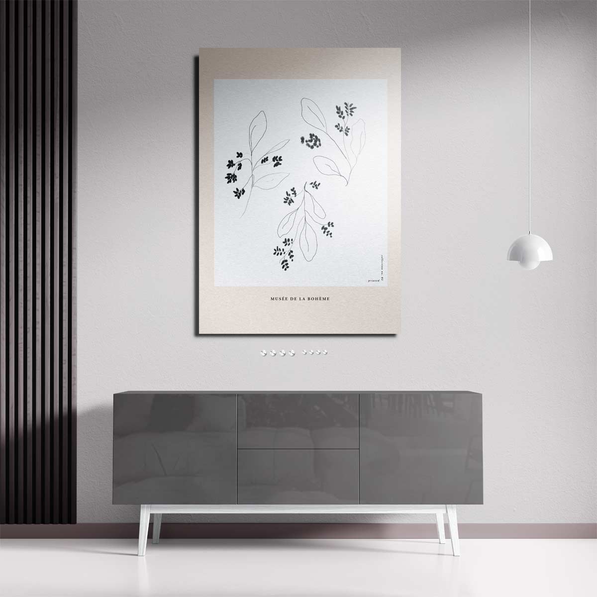 Botanische Schetsen Kunstwerk-canvas-dibond-plexiglas-wanddecoratie-WallArtistic