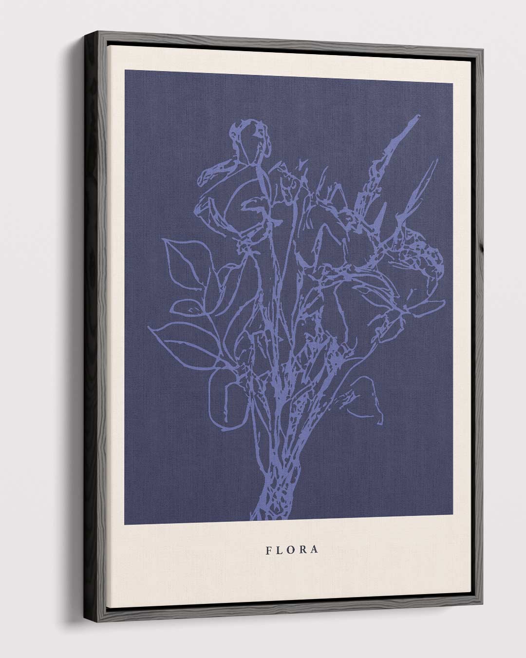 Bloemenpracht in Blauw Kunstwerk-canvas-dibond-plexiglas-wanddecoratie-WallArtistic