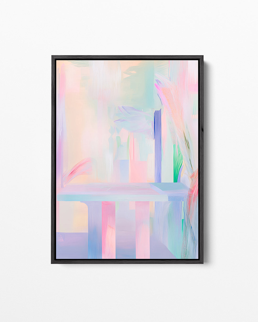Zachte kleurencompositie Kunstwerk