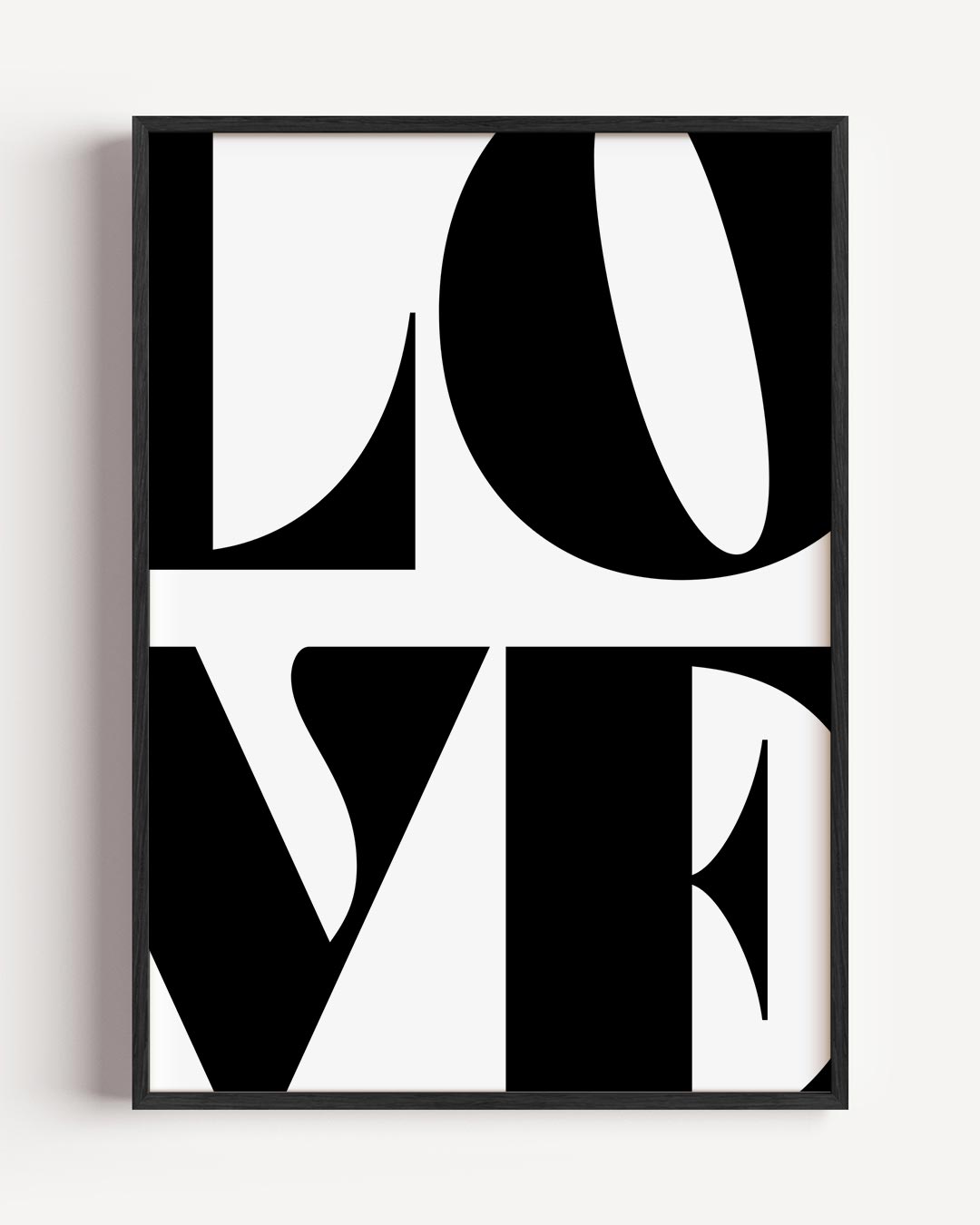 Stijlvolle Typografie LOVE Poster-WallArtistic